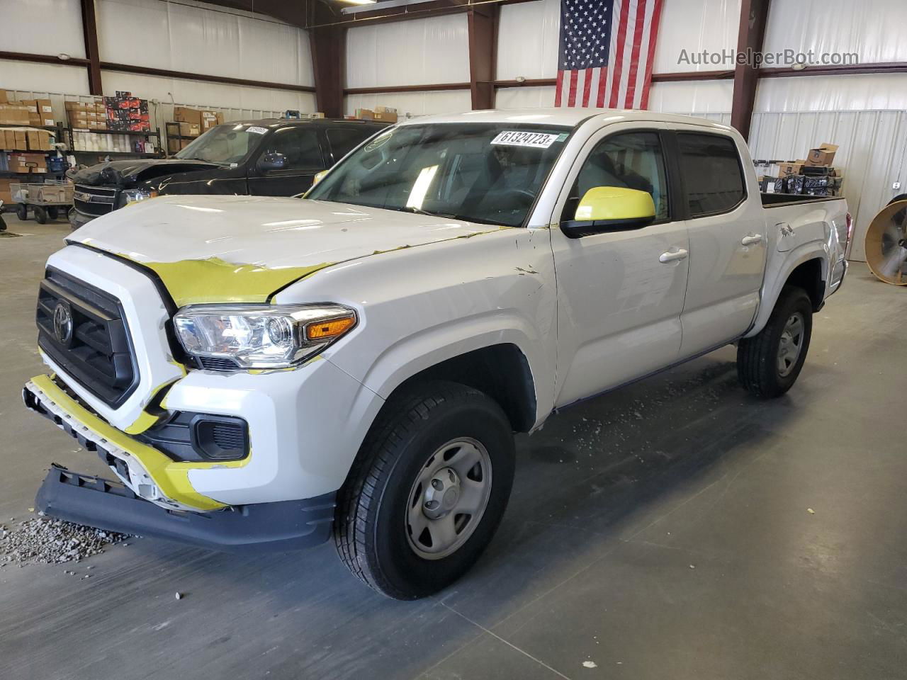 2020 Toyota Tacoma Double Cab Желтый vin: 5TFAX5GN2LX171200