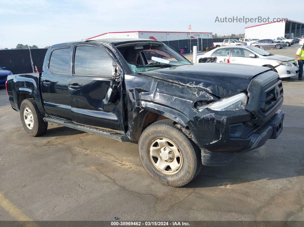 2020 Toyota Tacoma Sr Black vin: 5TFAX5GN2LX176459