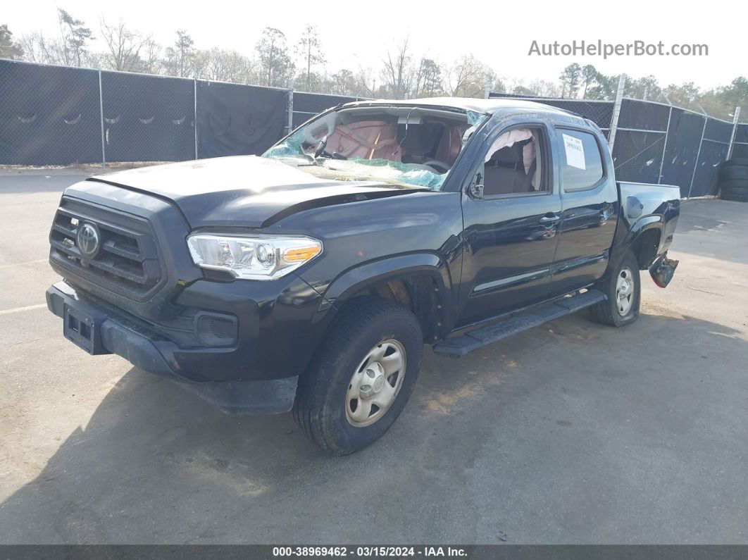 2020 Toyota Tacoma Sr Black vin: 5TFAX5GN2LX176459