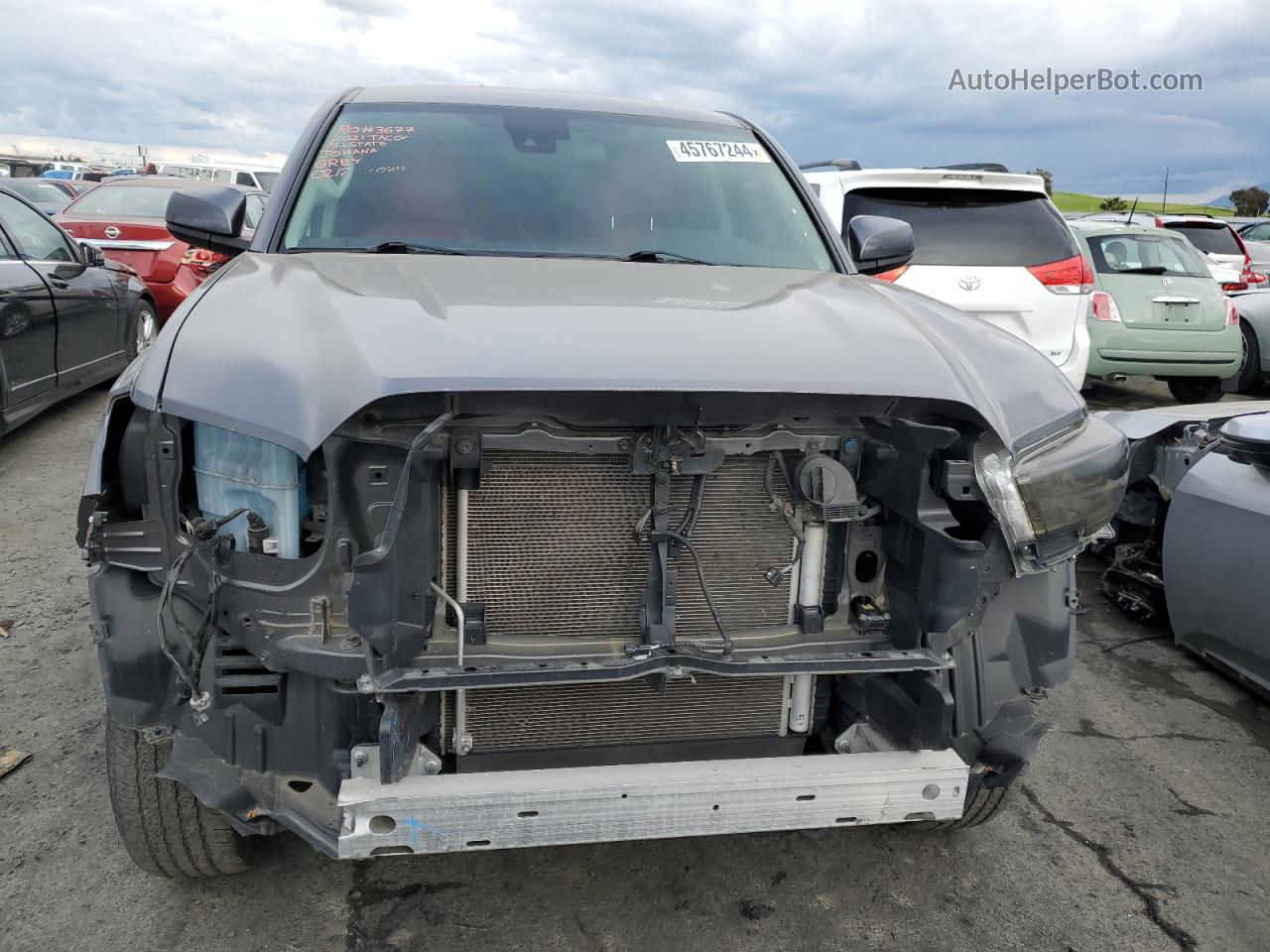 2021 Toyota Tacoma Double Cab Серый vin: 5TFAX5GN2MX188791