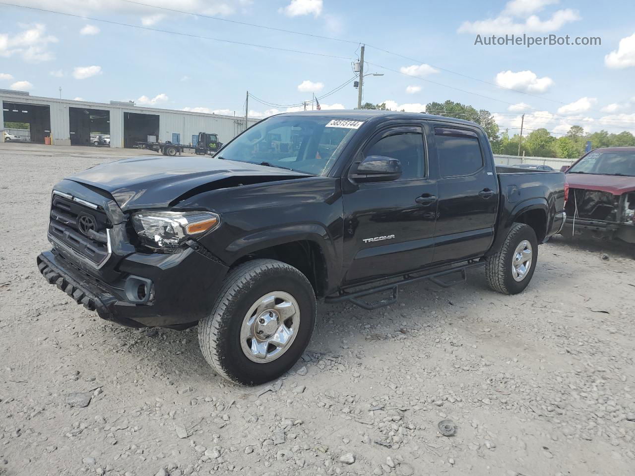 2017 Toyota Tacoma Double Cab Черный vin: 5TFAX5GN3HX078130