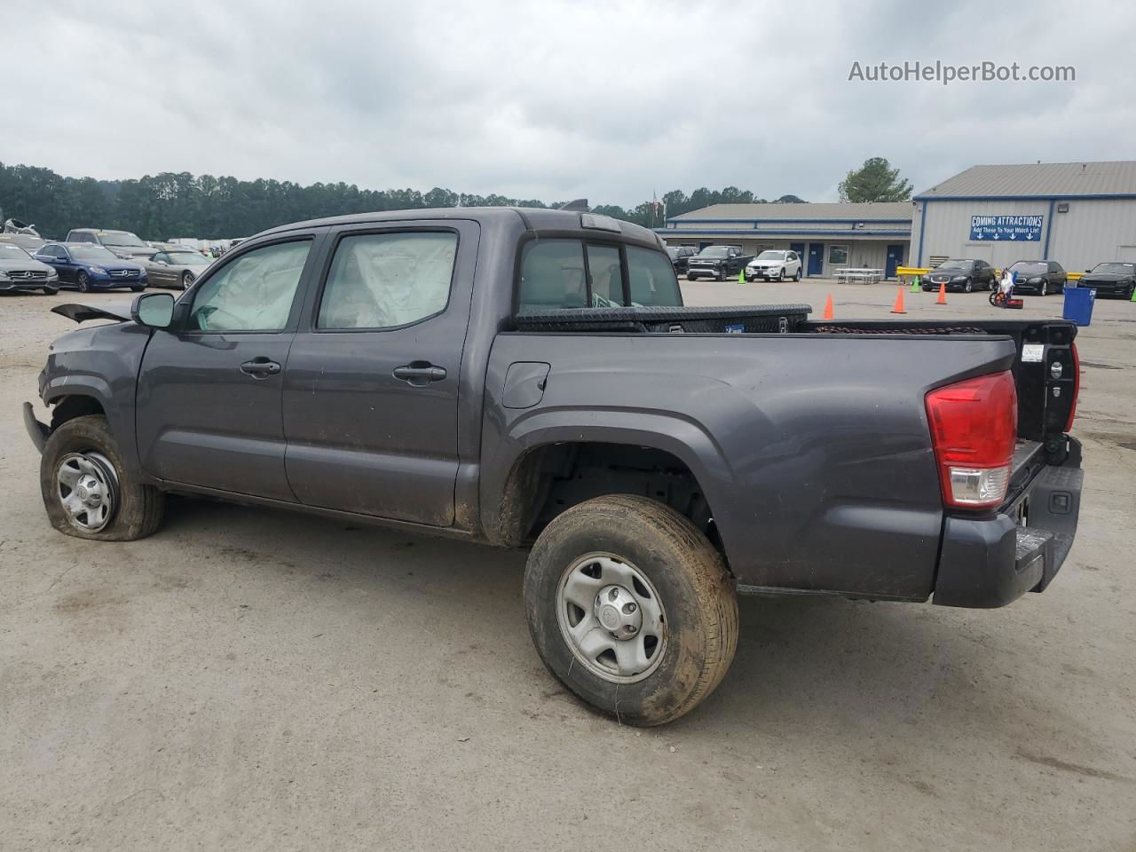 2017 Toyota Tacoma Double Cab Gray vin: 5TFAX5GN3HX098328