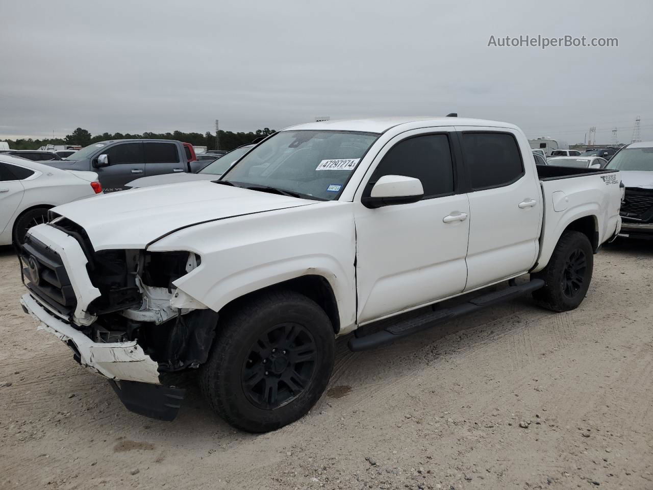 2021 Toyota Tacoma Double Cab Белый vin: 5TFAX5GN3MX189383