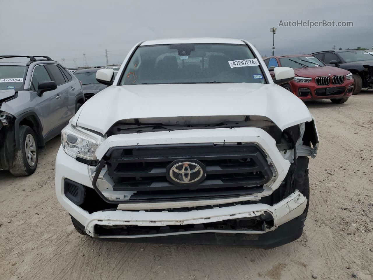 2021 Toyota Tacoma Double Cab Белый vin: 5TFAX5GN3MX189383