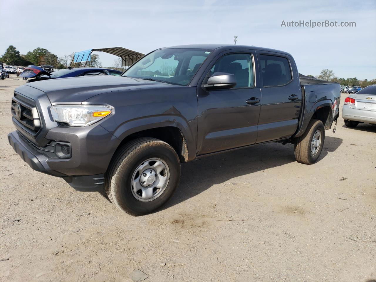 2020 Toyota Tacoma Double Cab Серый vin: 5TFAX5GN4LX176916