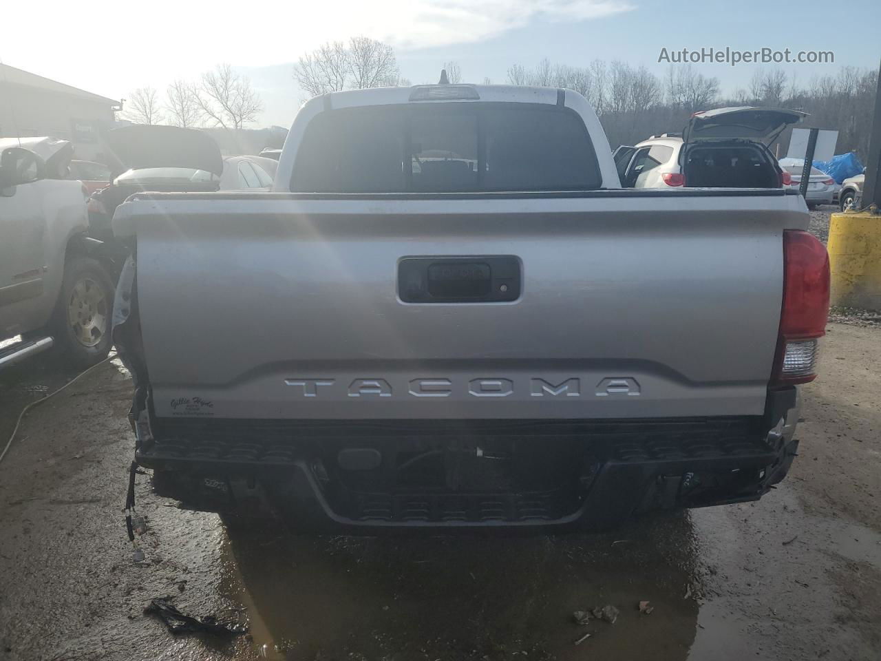 2020 Toyota Tacoma Double Cab Silver vin: 5TFAX5GN4LX185342