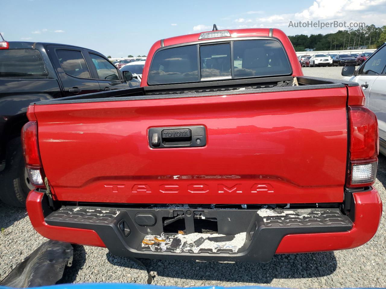 2021 Toyota Tacoma Double Cab Red vin: 5TFAX5GN4MX190235