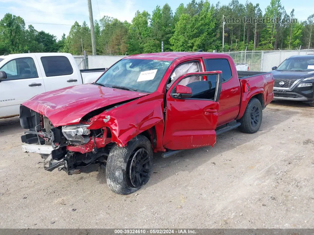 2021 Toyota Tacoma Sr Red vin: 5TFAX5GN4MX193958