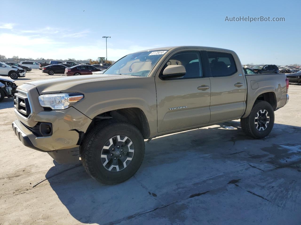 2020 Toyota Tacoma Double Cab Желто-коричневый vin: 5TFAX5GN5LX179324