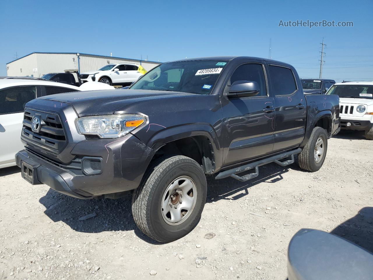 2017 Toyota Tacoma Double Cab Black vin: 5TFAX5GN6HX090658