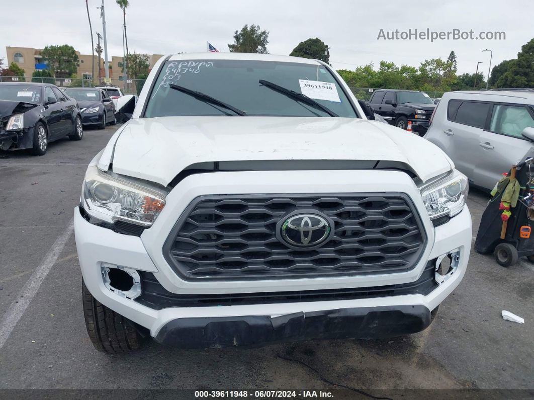 2017 Toyota Tacoma Sr White vin: 5TFAX5GN6HX098193