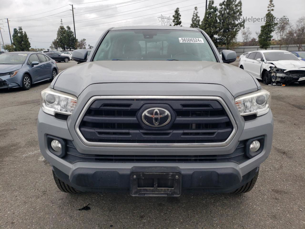 2019 Toyota Tacoma Double Cab Gray vin: 5TFAX5GN6KX148100