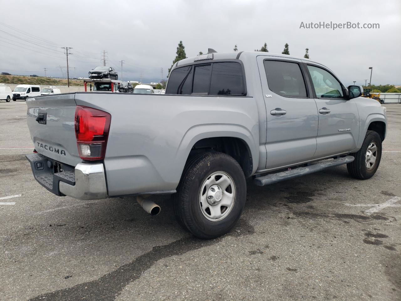 2019 Toyota Tacoma Double Cab Gray vin: 5TFAX5GN6KX148100