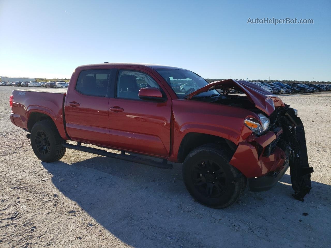 2020 Toyota Tacoma Double Cab Red vin: 5TFAX5GN6LX188095