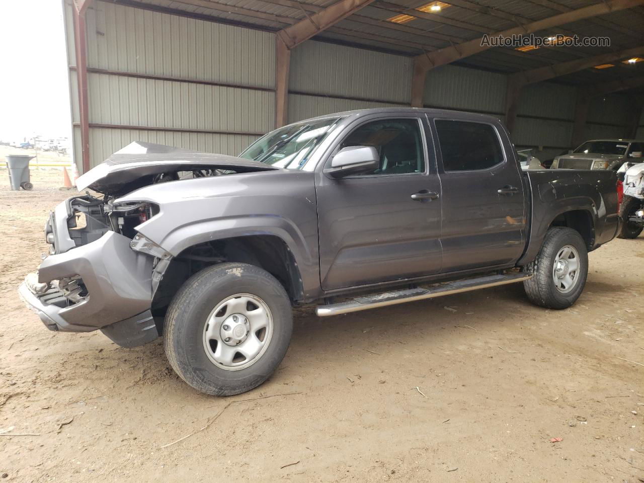 2017 Toyota Tacoma Double Cab Gray vin: 5TFAX5GN7HX082388