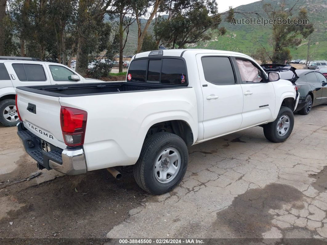 2019 Toyota Tacoma Sr5 White vin: 5TFAX5GN7KX146145