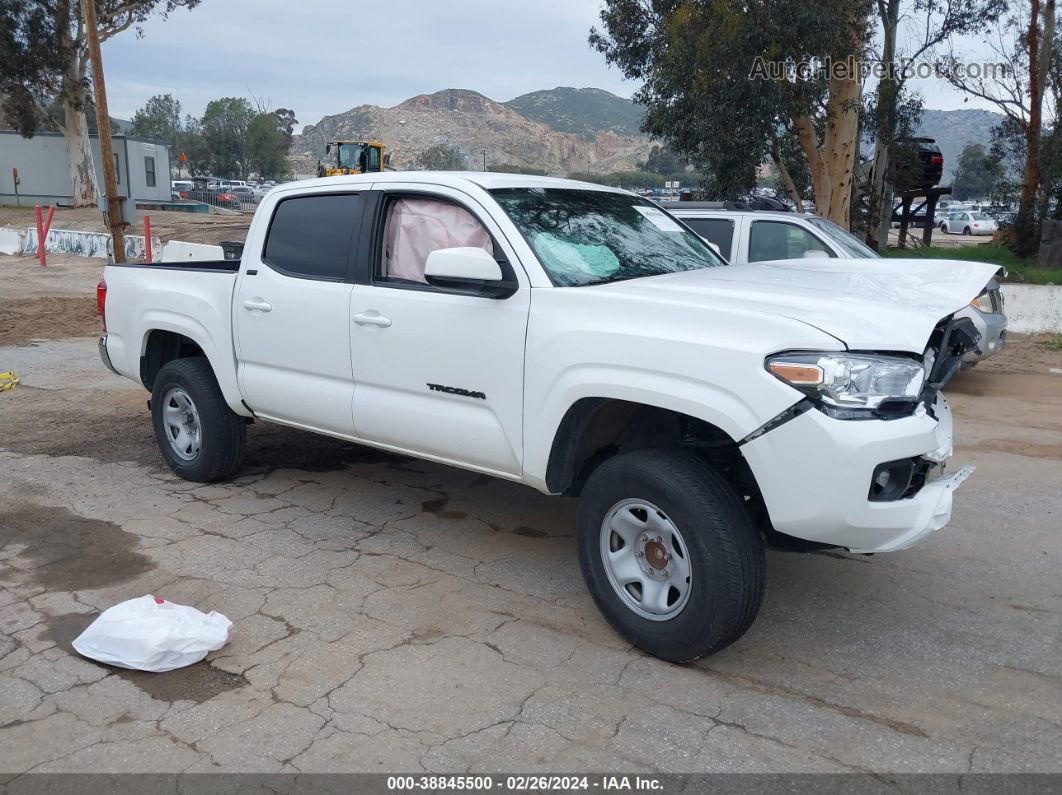 2019 Toyota Tacoma Sr5 White vin: 5TFAX5GN7KX146145