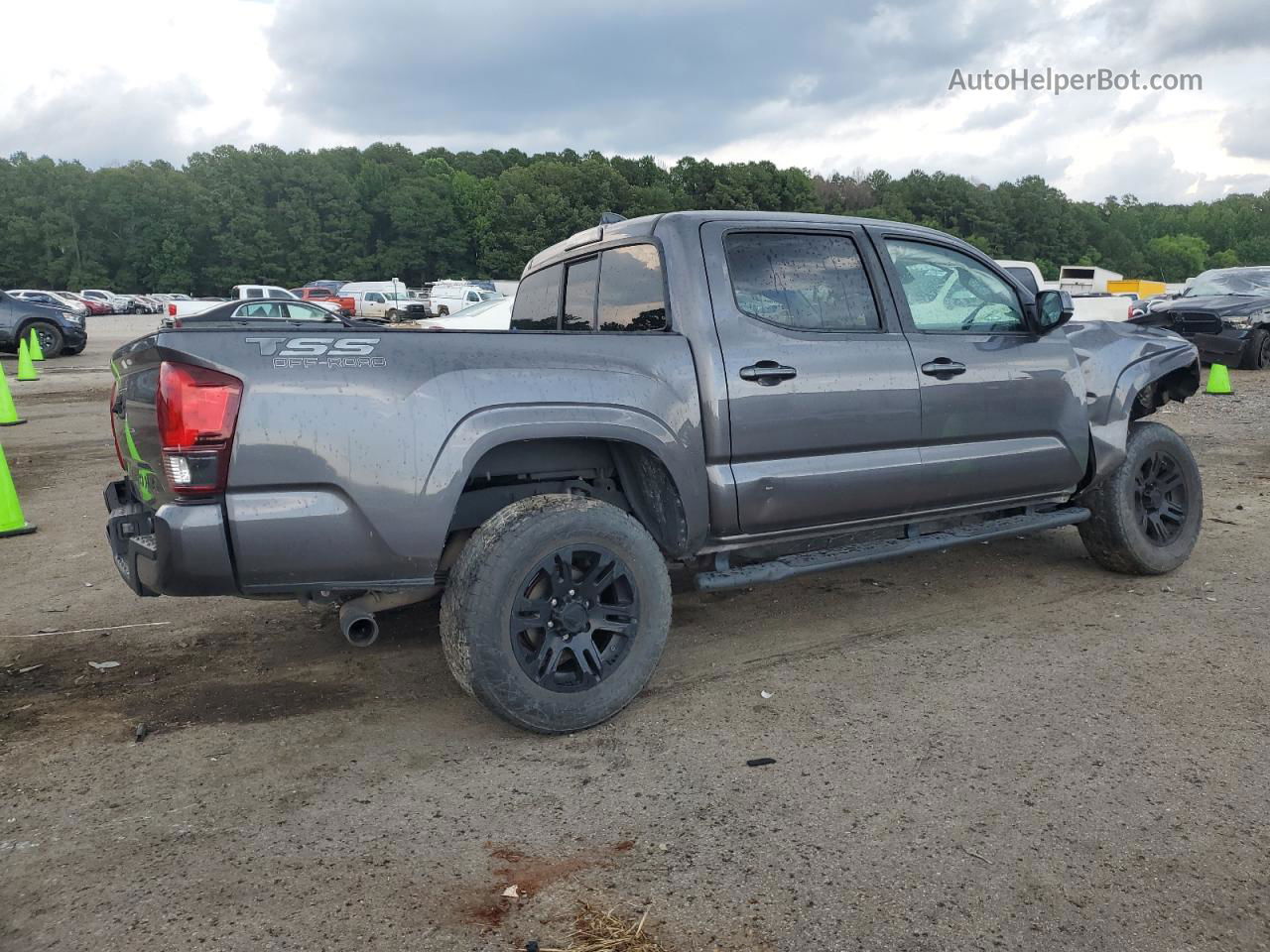 2020 Toyota Tacoma Double Cab Gray vin: 5TFAX5GN7LX166039