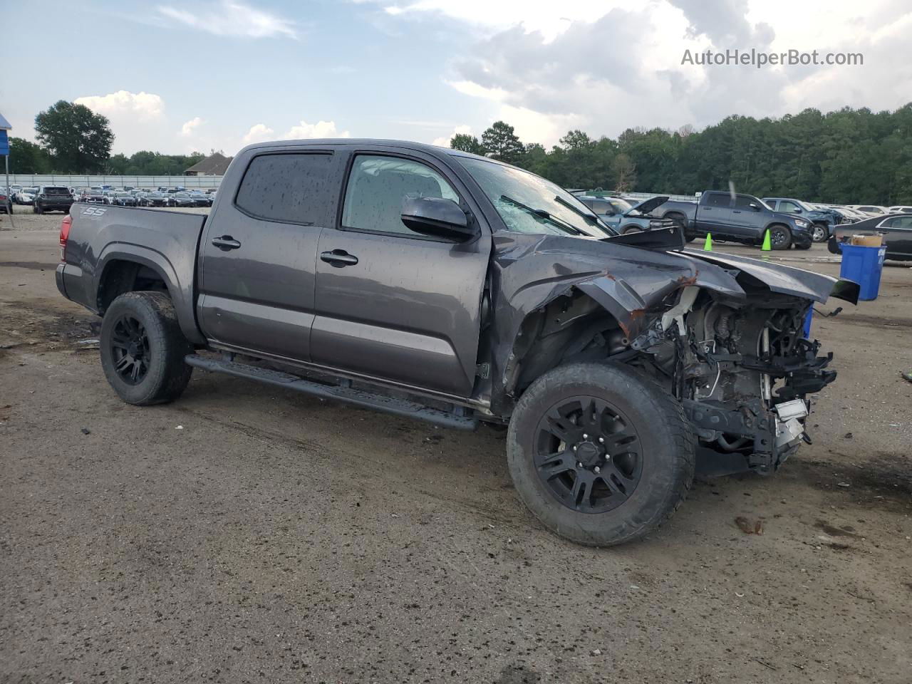 2020 Toyota Tacoma Double Cab Серый vin: 5TFAX5GN7LX166039