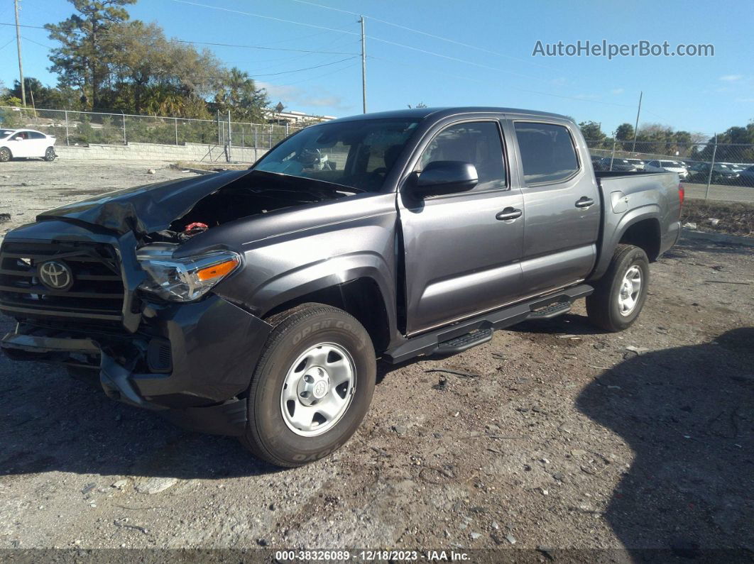 2021 Toyota Tacoma Sr Gray vin: 5TFAX5GN7MX191668