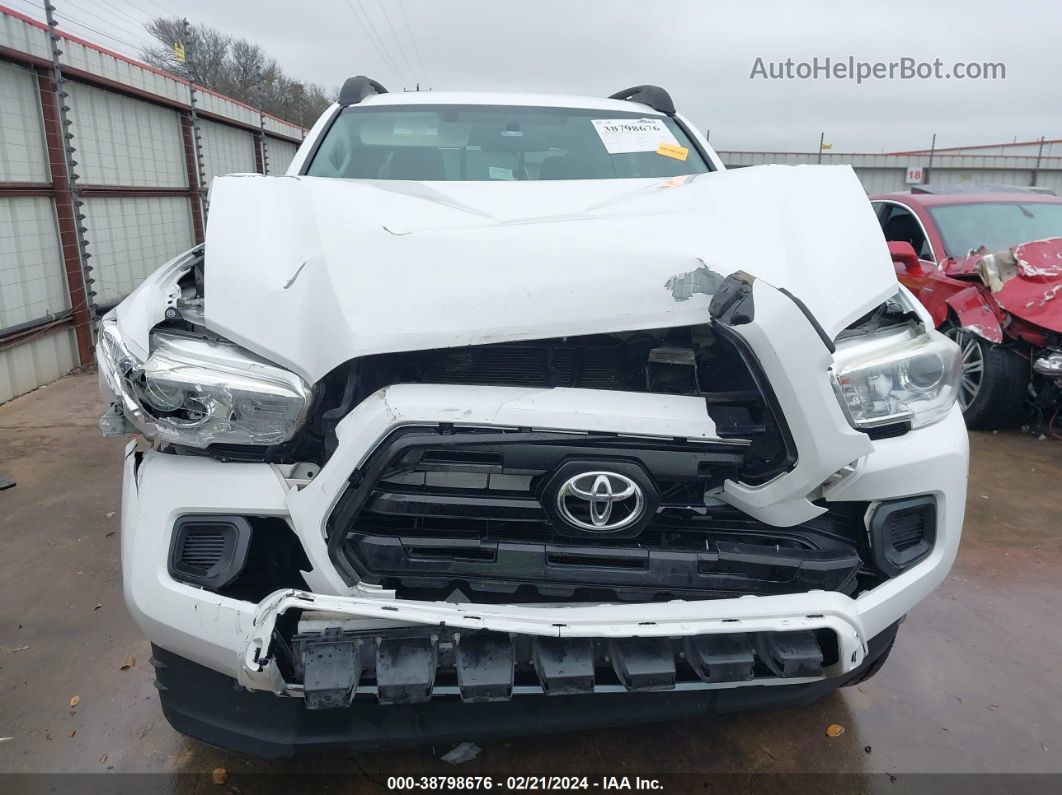 2017 Toyota Tacoma Sr White vin: 5TFAX5GN8HX089771