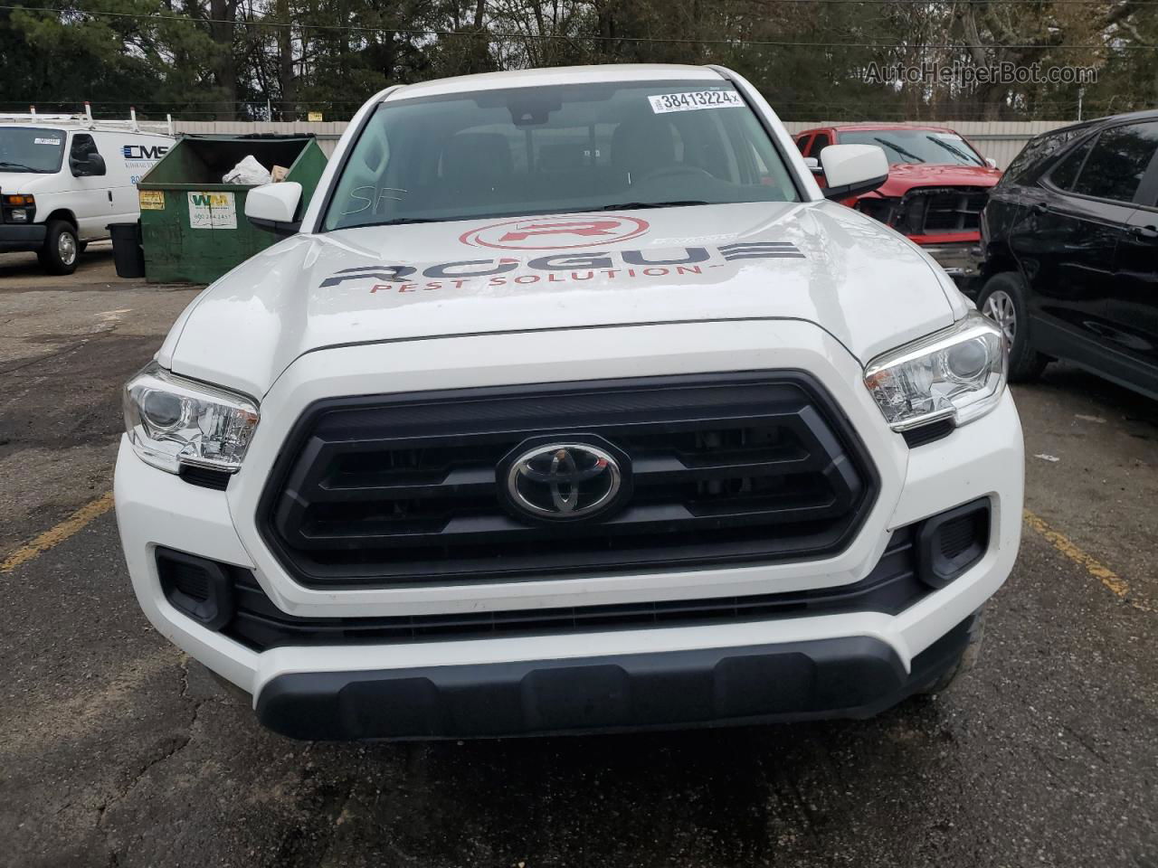 2020 Toyota Tacoma Double Cab White vin: 5TFAX5GN8LX166843