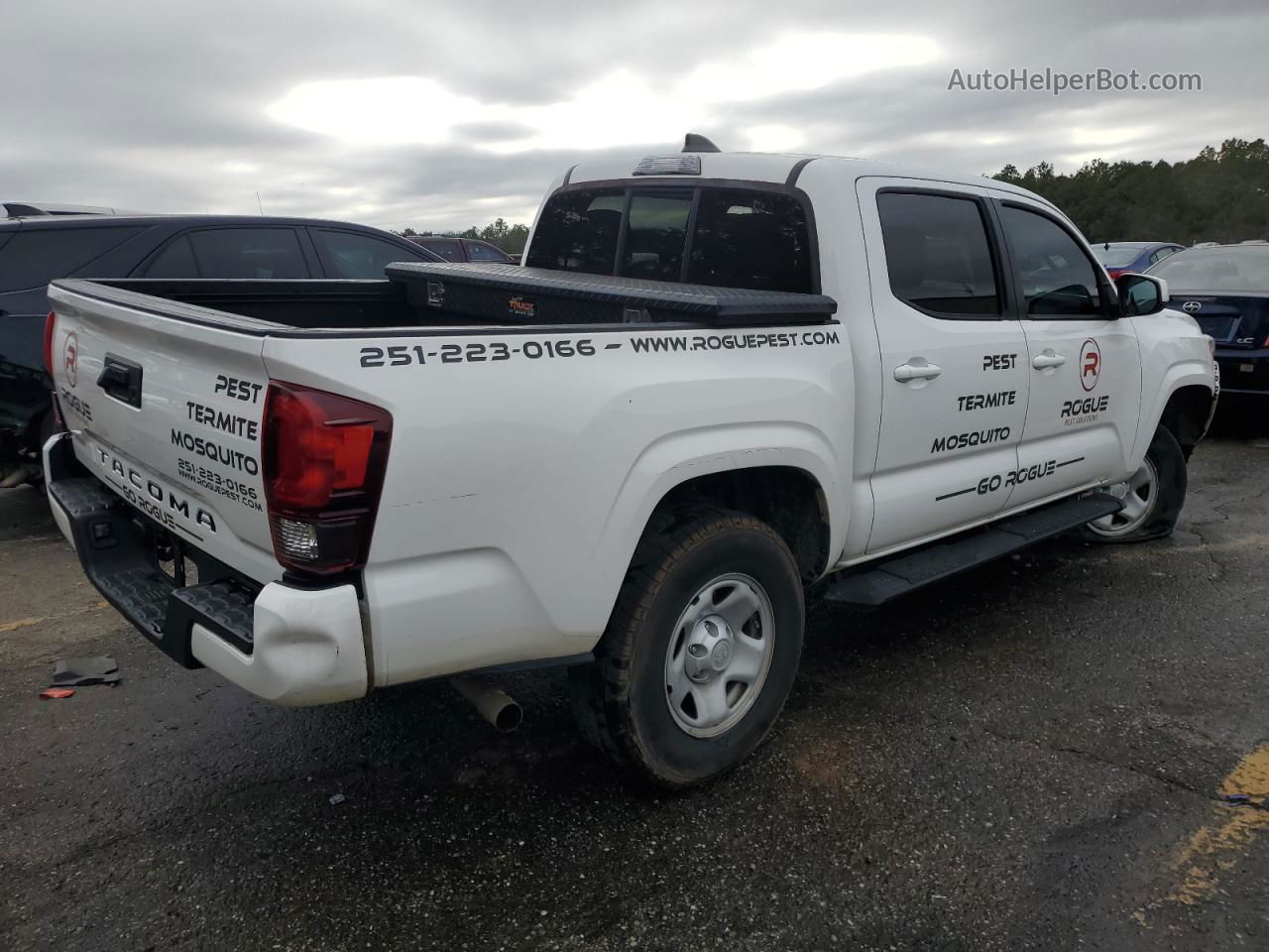 2020 Toyota Tacoma Double Cab White vin: 5TFAX5GN8LX166843