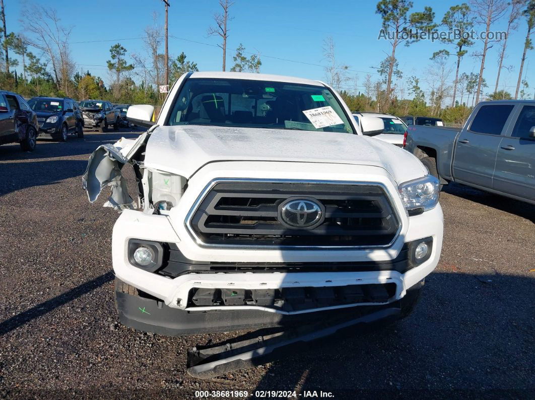 2020 Toyota Tacoma Sr5 White vin: 5TFAX5GN8LX181097