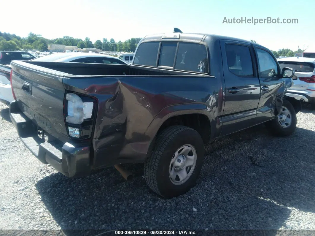 2021 Toyota Tacoma Sr Gray vin: 5TFAX5GN8MX191503