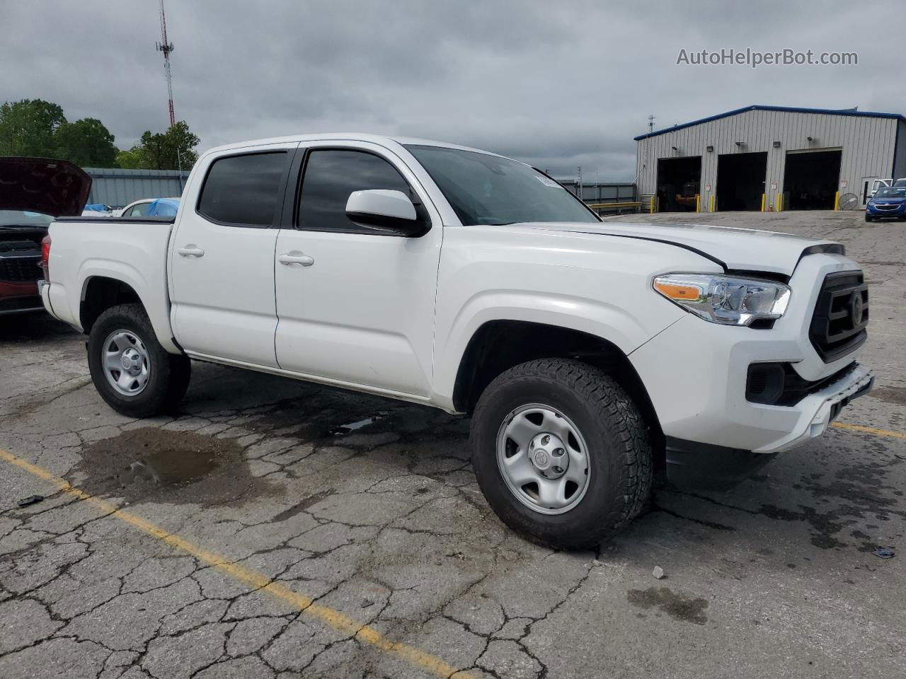 2021 Toyota Tacoma Double Cab White vin: 5TFAX5GN8MX193705