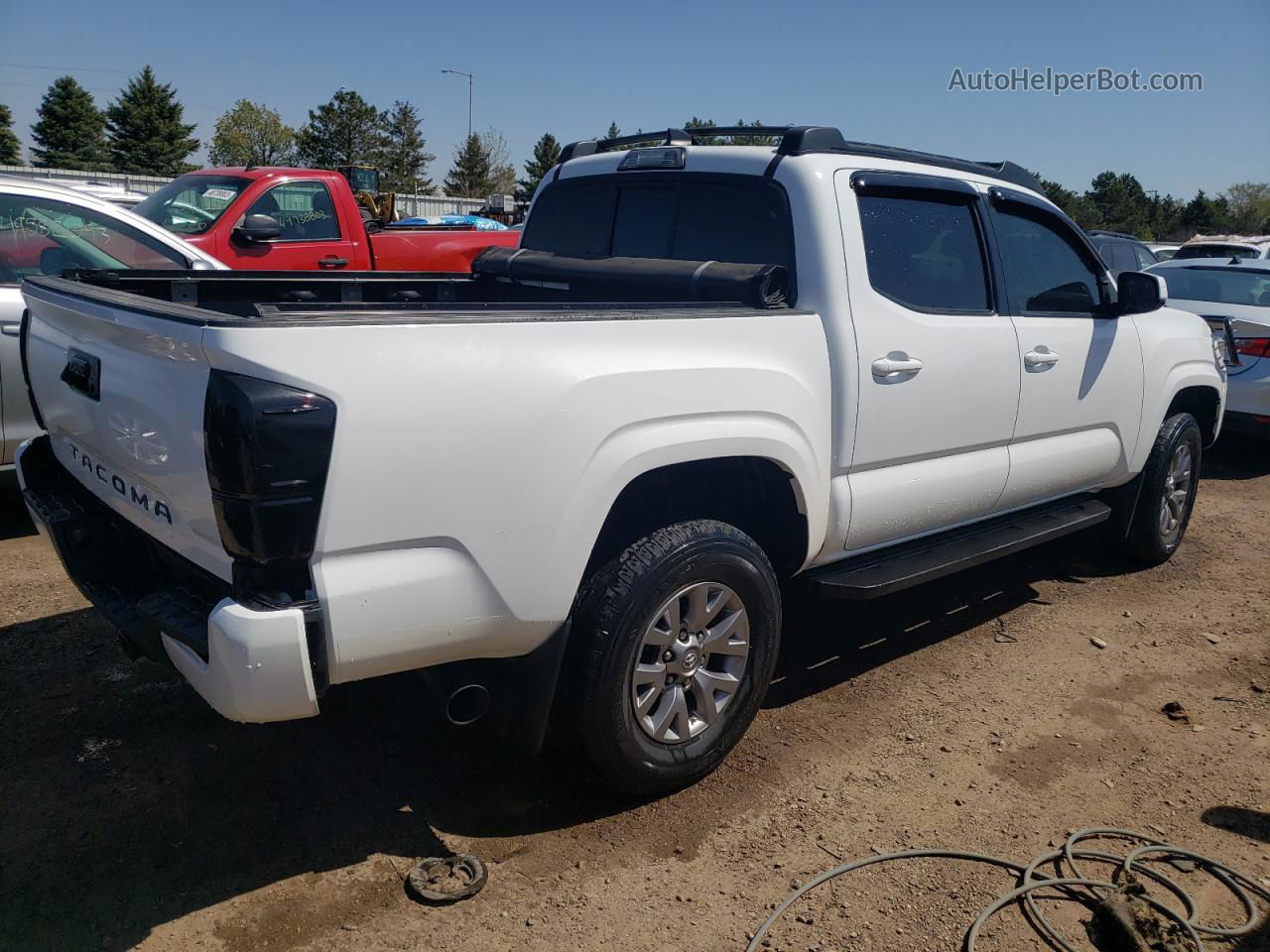 2017 Toyota Tacoma Double Cab Белый vin: 5TFAX5GN9HX085955