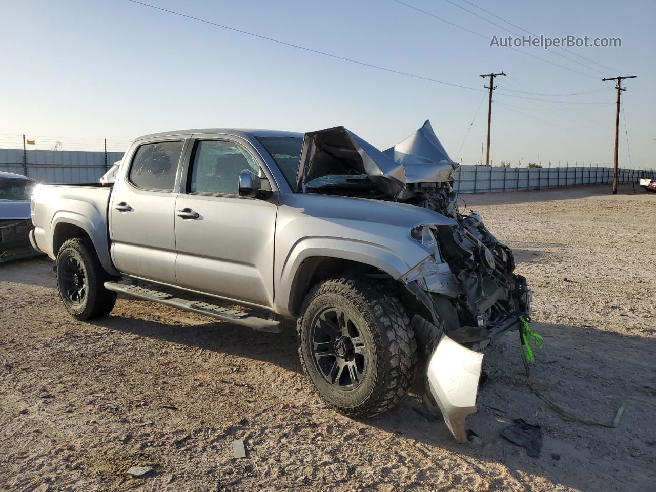 2019 Toyota Tacoma Double Cab Gray vin: 5TFAX5GN9KX163402