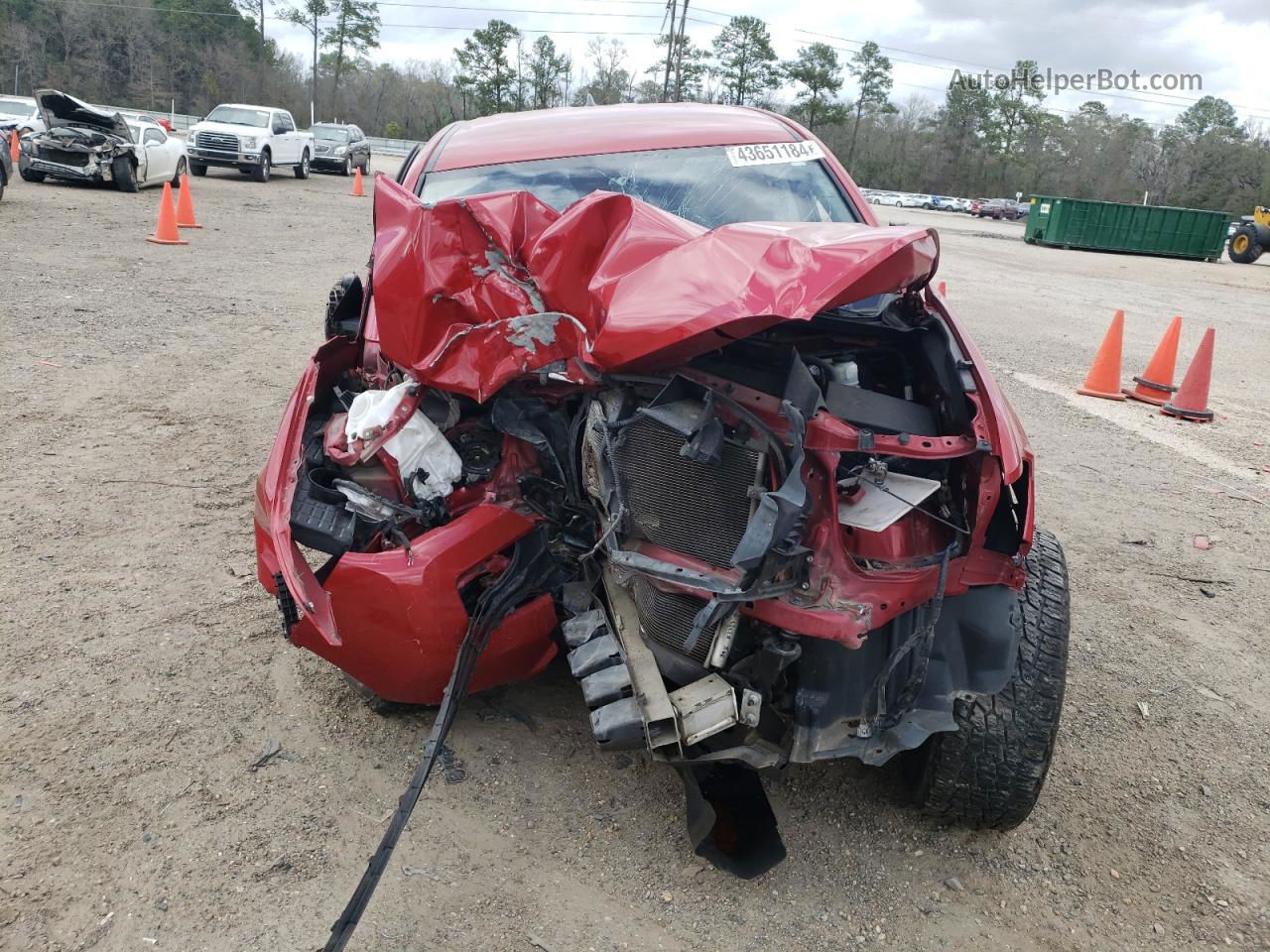 2019 Toyota Tacoma Double Cab Red vin: 5TFAX5GN9KX165070