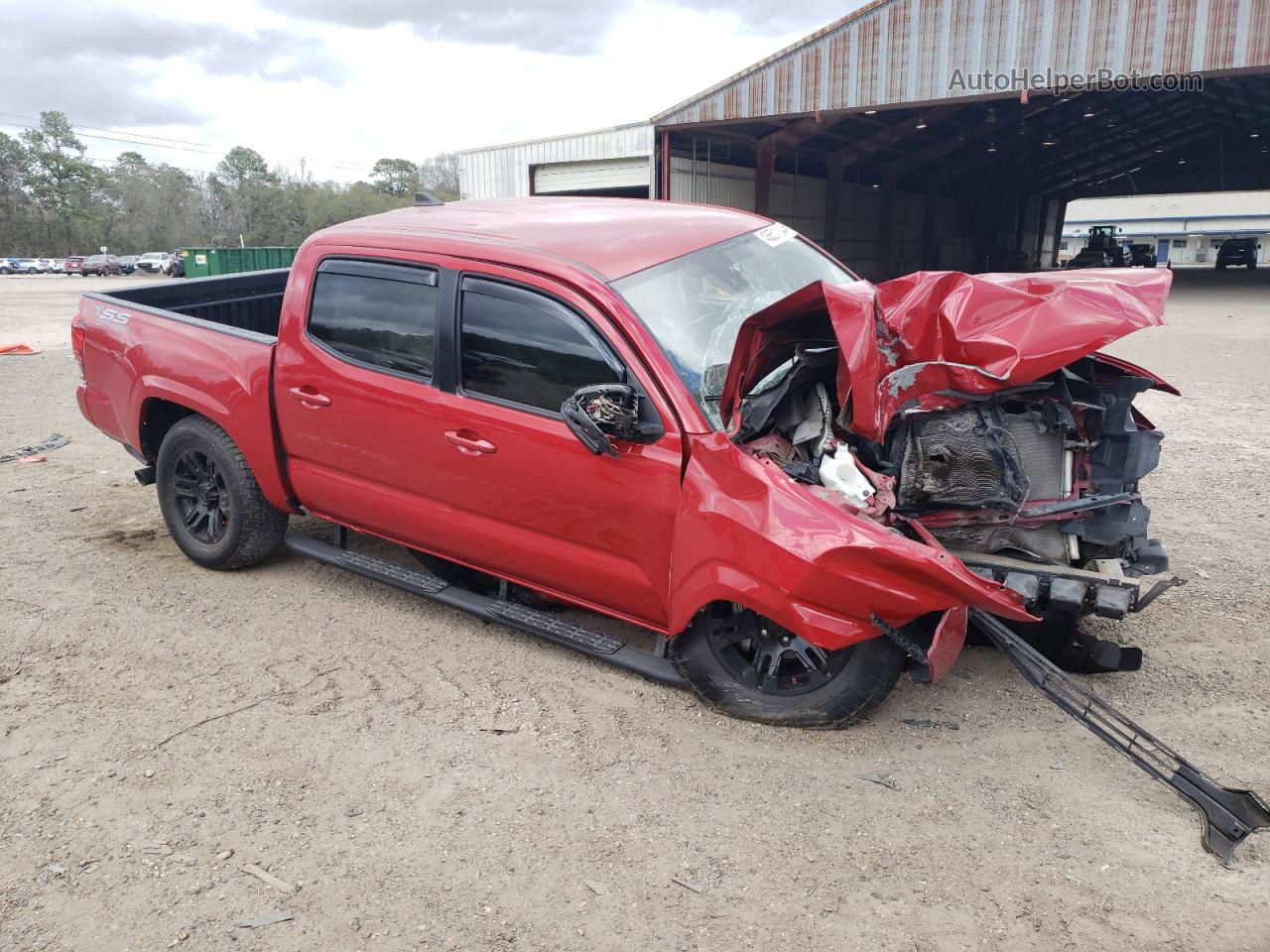 2019 Toyota Tacoma Double Cab Red vin: 5TFAX5GN9KX165070