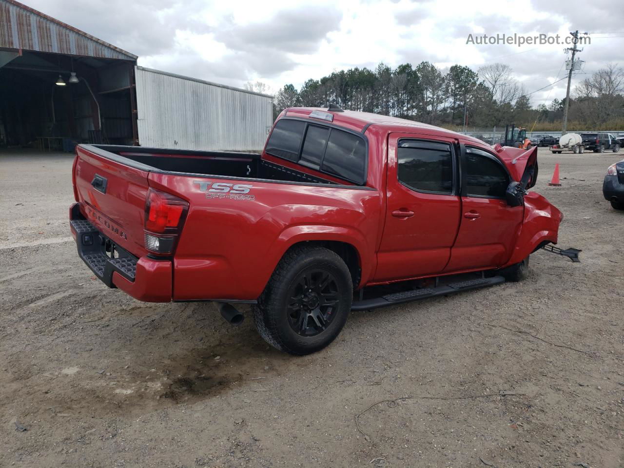 2019 Toyota Tacoma Double Cab Red vin: 5TFAX5GN9KX165070