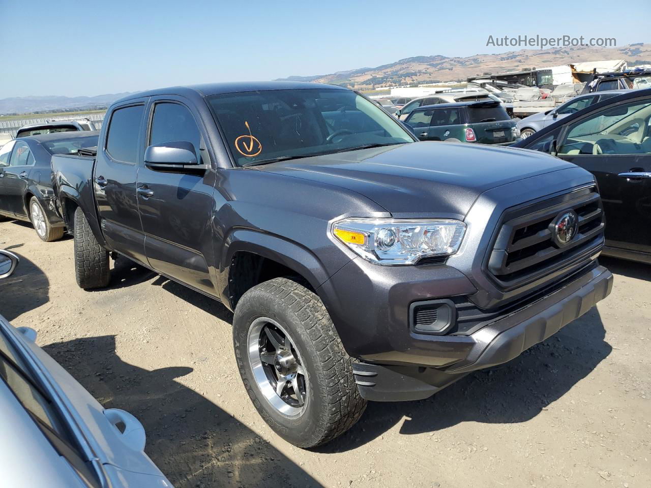 2021 Toyota Tacoma Double Cab Charcoal vin: 5TFAX5GN9MX194720