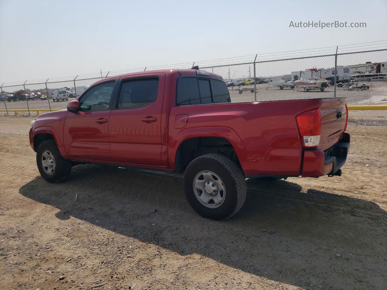 2017 Toyota Tacoma Double Cab Красный vin: 5TFAX5GNXHX099590