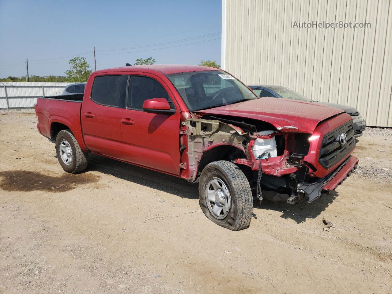 2017 Toyota Tacoma Double Cab Красный vin: 5TFAX5GNXHX099590
