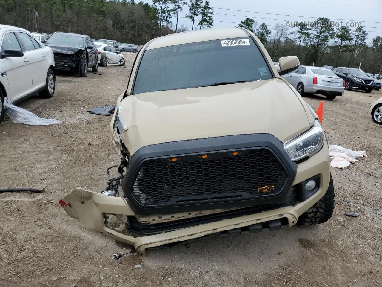 2017 Toyota Tacoma Double Cab Tan vin: 5TFAZ5CN0HX032576