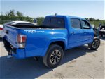 2020 Toyota Tacoma Double Cab Blue vin: 5TFAZ5CN0LX091927