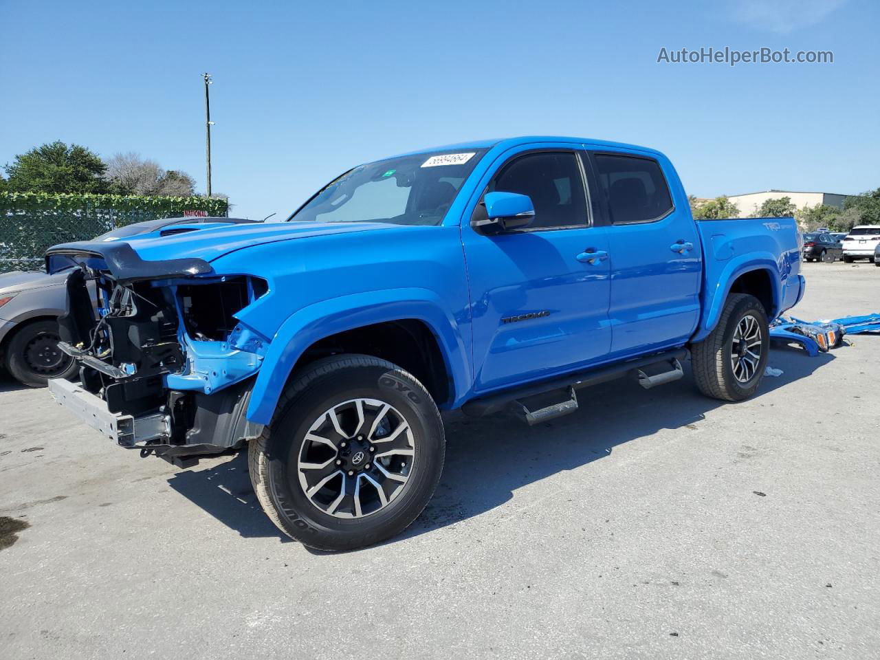 2020 Toyota Tacoma Double Cab Blue vin: 5TFAZ5CN0LX091927