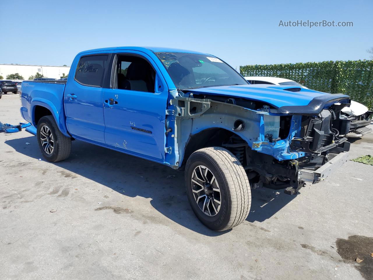 2020 Toyota Tacoma Double Cab Blue vin: 5TFAZ5CN0LX091927