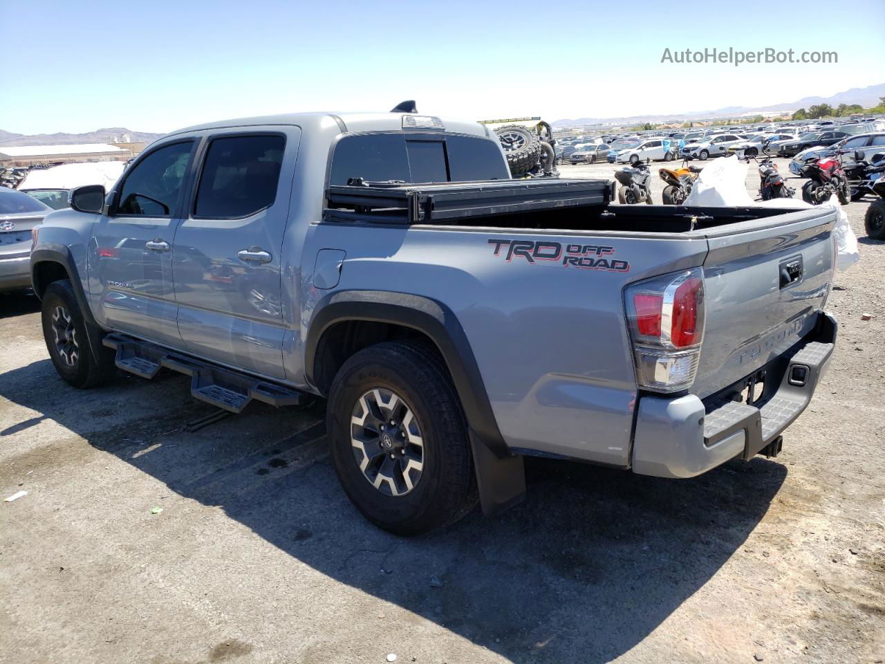 2021 Toyota Tacoma Double Cab Gray vin: 5TFAZ5CN0MX112244