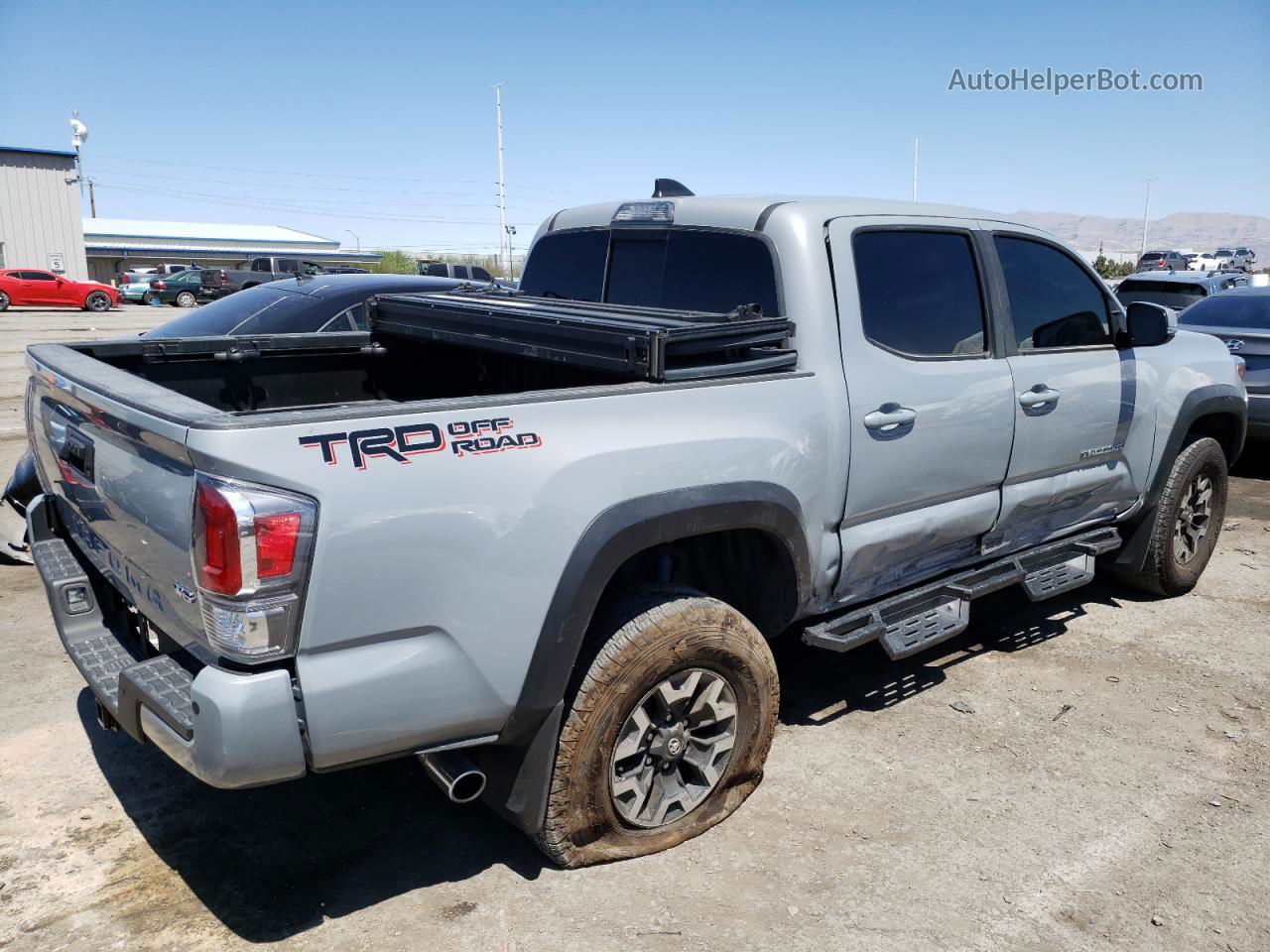 2021 Toyota Tacoma Double Cab Gray vin: 5TFAZ5CN0MX112244