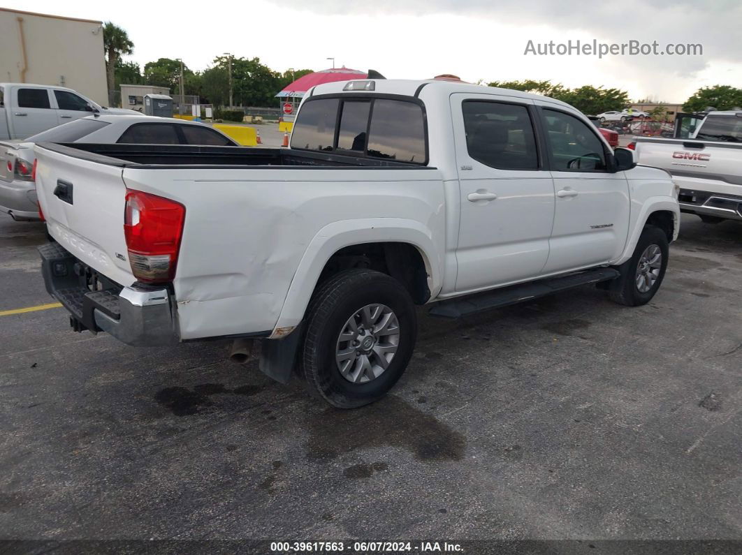 2017 Toyota Tacoma Sr5 V6 White vin: 5TFAZ5CN1HX034398