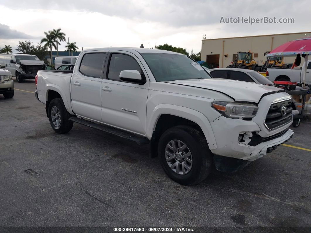 2017 Toyota Tacoma Sr5 V6 White vin: 5TFAZ5CN1HX034398