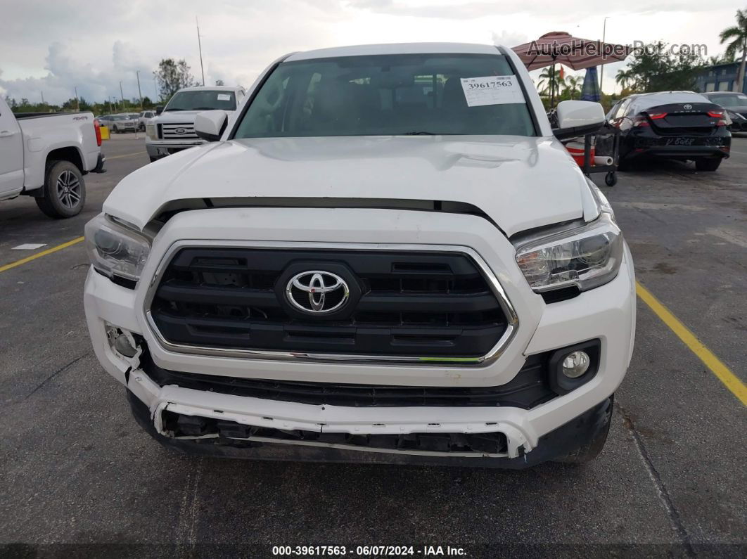 2017 Toyota Tacoma Sr5 V6 White vin: 5TFAZ5CN1HX034398