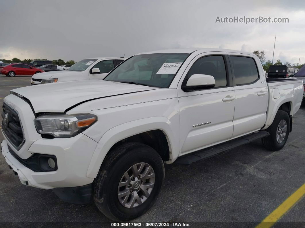 2017 Toyota Tacoma Sr5 V6 White vin: 5TFAZ5CN1HX034398