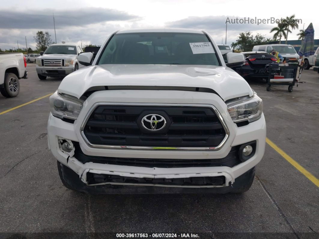 2017 Toyota Tacoma Sr5 V6 White vin: 5TFAZ5CN1HX034398