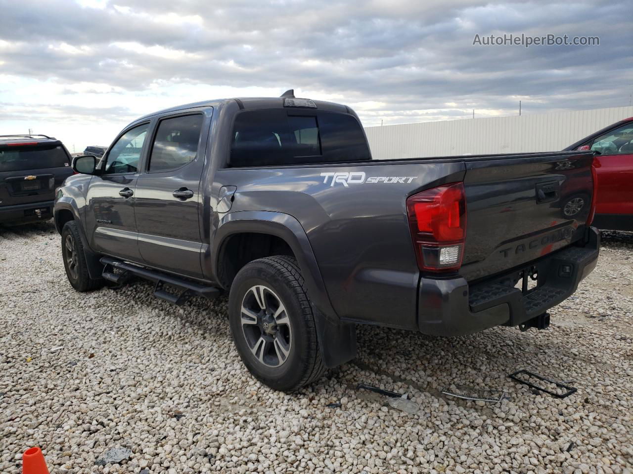 2019 Toyota Tacoma Double Cab Серый vin: 5TFAZ5CN1KX087352